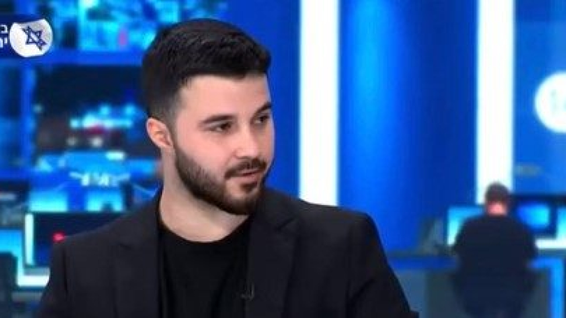 דן עזרא במהלך שידור בערוץ 14. צילום מסך