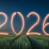 סילבסטר מעל שדות העוטף. התמונה נוצרה באמצעות בינה מלאכותית